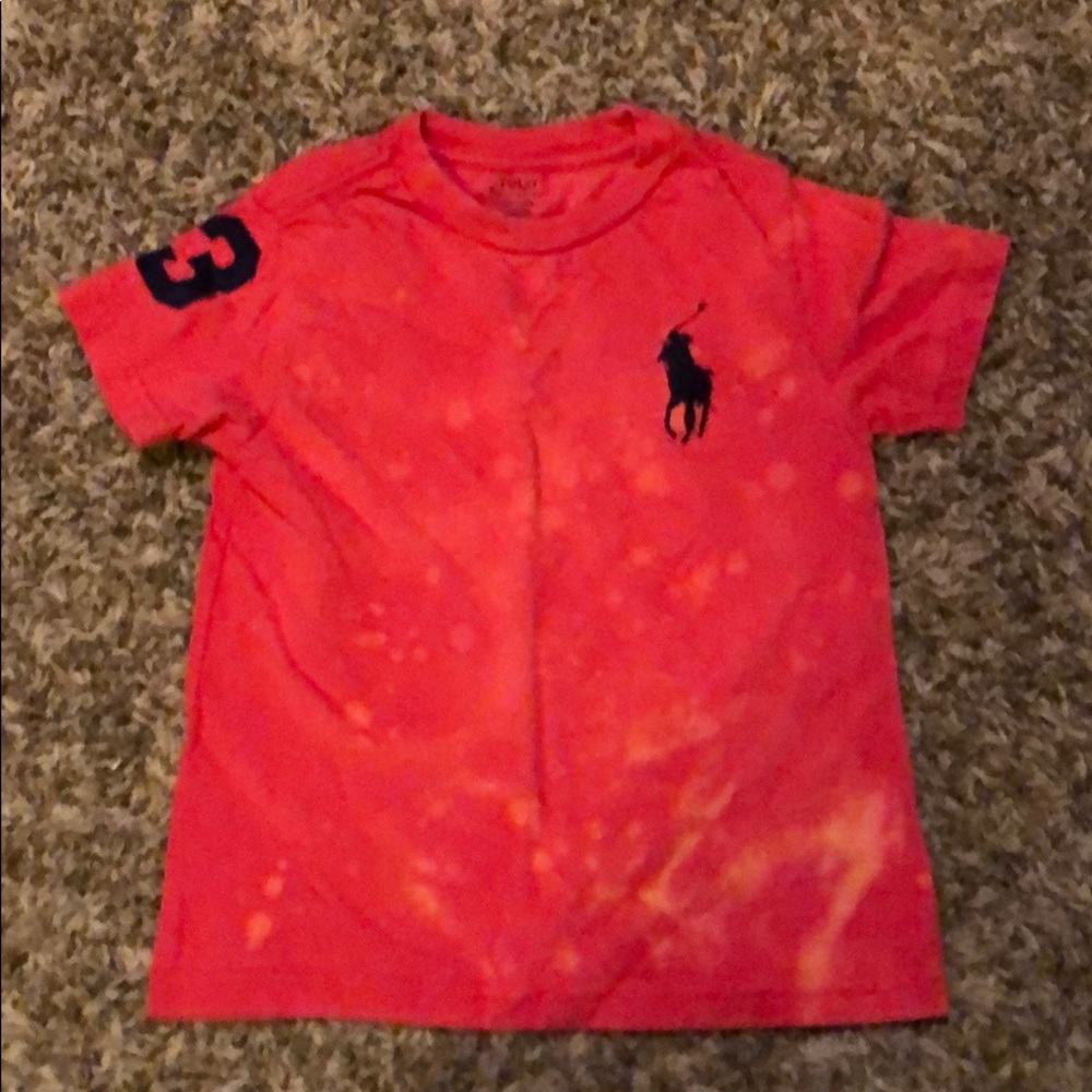 Kids polo red tee